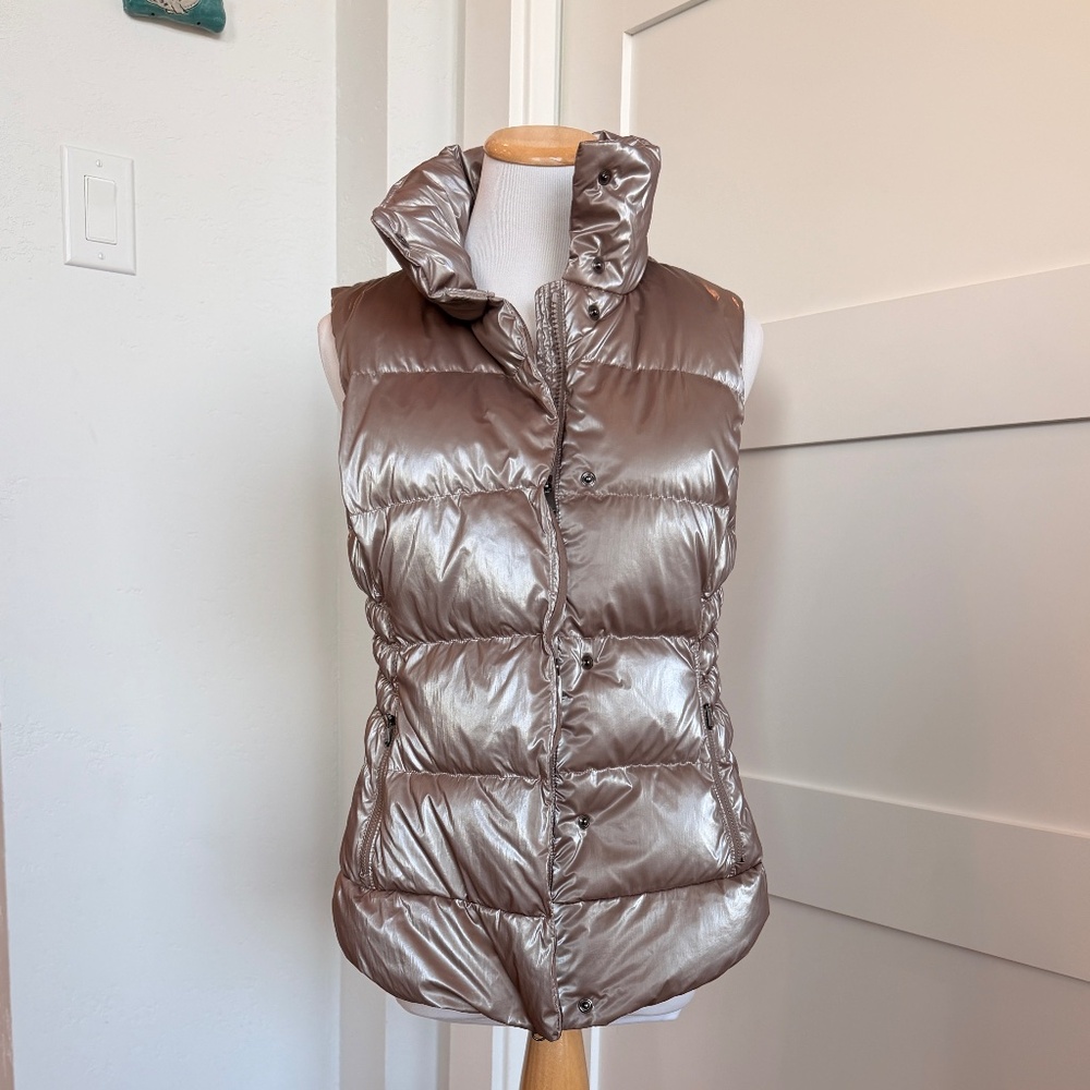 Athleta Downtown Vest Pyrite Shine (XS)